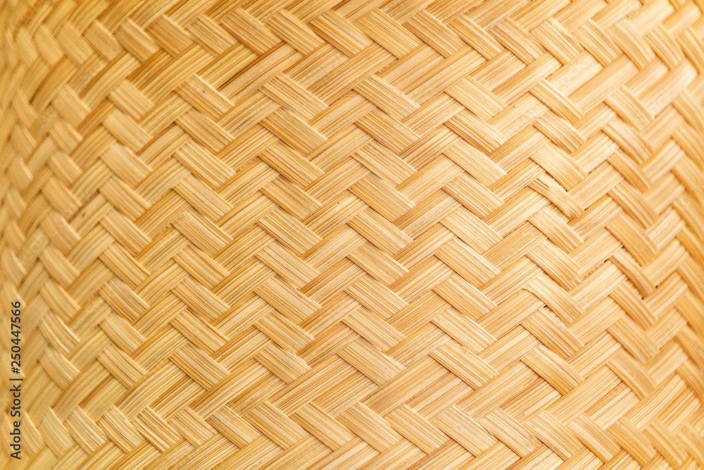 Rattan texture, detail handcraft bamboo weaving texture background. woven pattern.