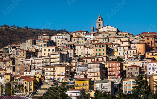 FIUGGI, Italy, View of the old Town on the Hill photo