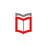 book logo design icon vector template