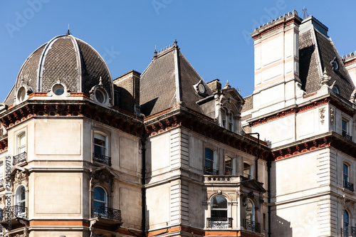 Facade of a historic building in London, UK.