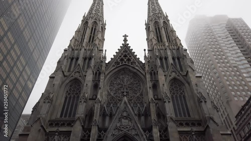 Fifth Avenue and St. Patrick's Cathedral in Manhattan New York City photo