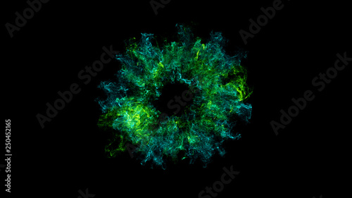 Foto Shockwave Energy Fx Background/ Illustration of a colorful energy wave visual ef