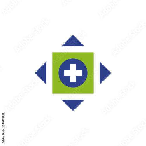 Medical logo design vector template