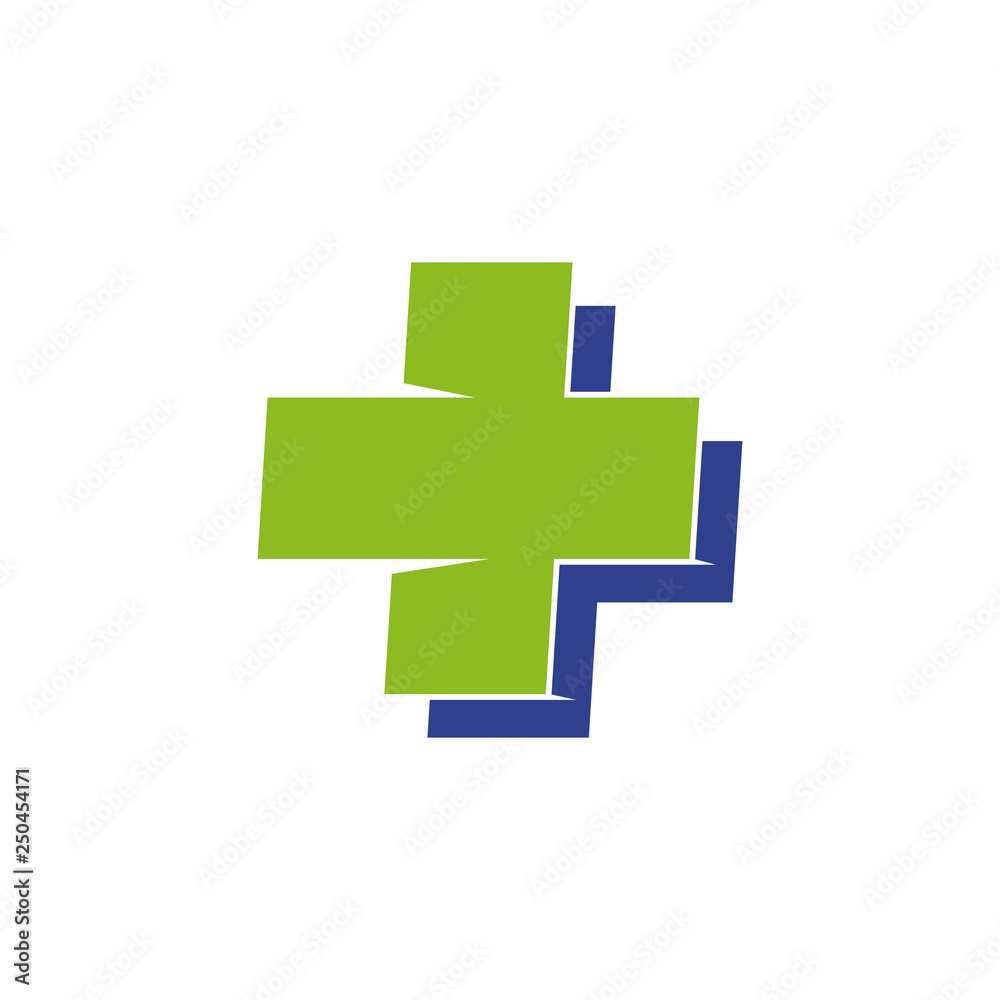 Obraz premium Medical logo design vector template