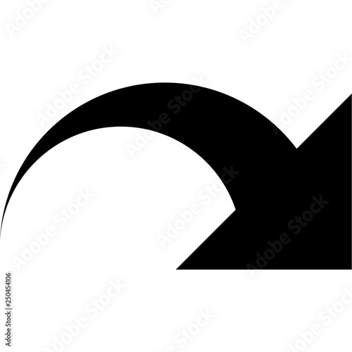 Redo arrow sign