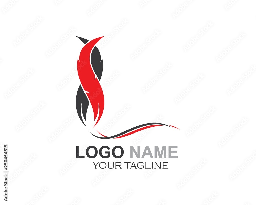 feather icon illustration vector template feather icon illustration vector template