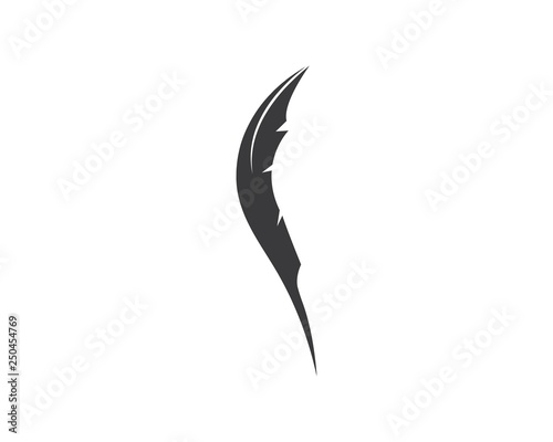 feather icon illustration vector template © sangidan