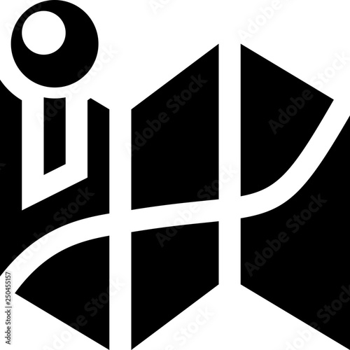 Pinned location on map