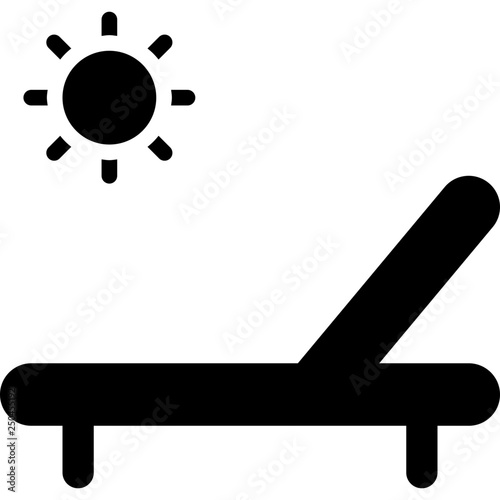 Folding sunbath lounge