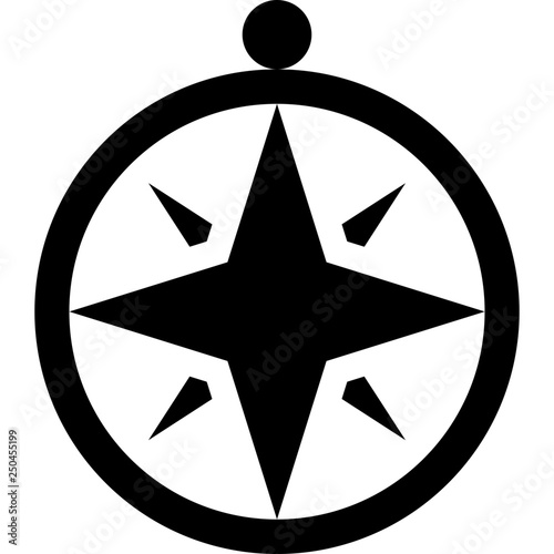 Windrose or compass rose