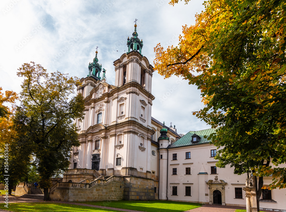 Obraz premium Church of St Michael the Archangel and St Stanislaus Bishop and Martyr and Pauline Fathers Monastery (Skalka) in Krakow, Poland