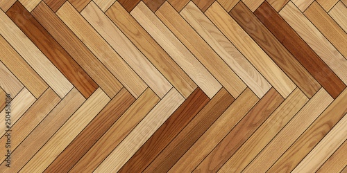 Seamless wood parquet texture horizontal herringbone brown