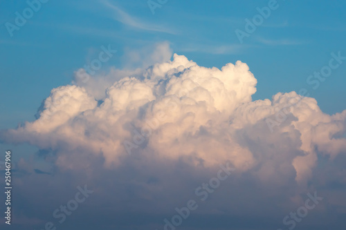 The sunset and clouds