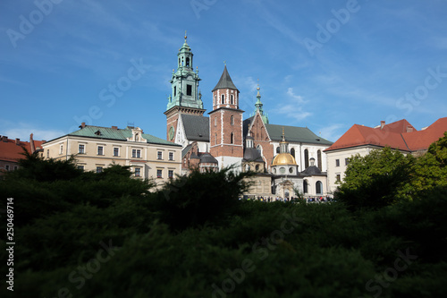 The Royal Archcathedral Basilica of Saints Stanislaus and Wenceslaus in Wawel Castle in Krakow  Poland