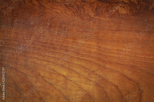 Billede på lærred top view of table wood rough texture background with lacquer glossy