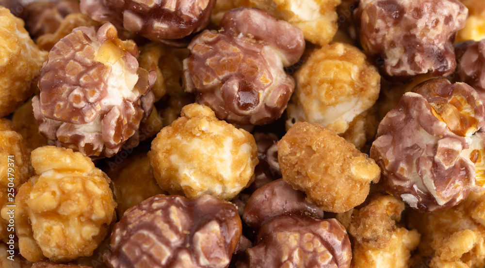 Background of Peanut Butter and Jelly Popcorn