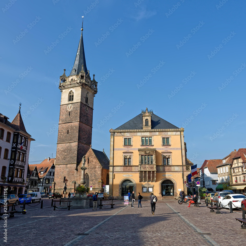 Place, Obernai, Bas-Rhin, Alsace, Grand Est, France