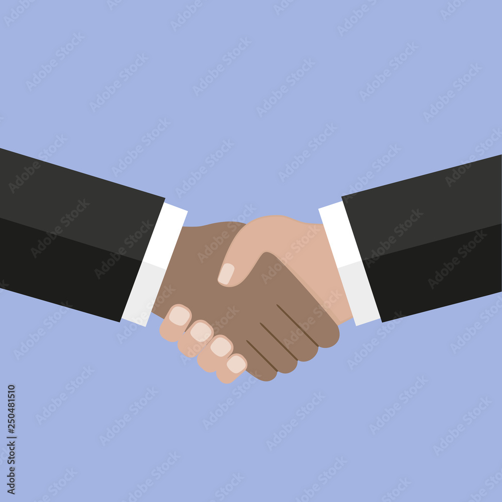 Business handshake, Shaking hands design concept, business agreement