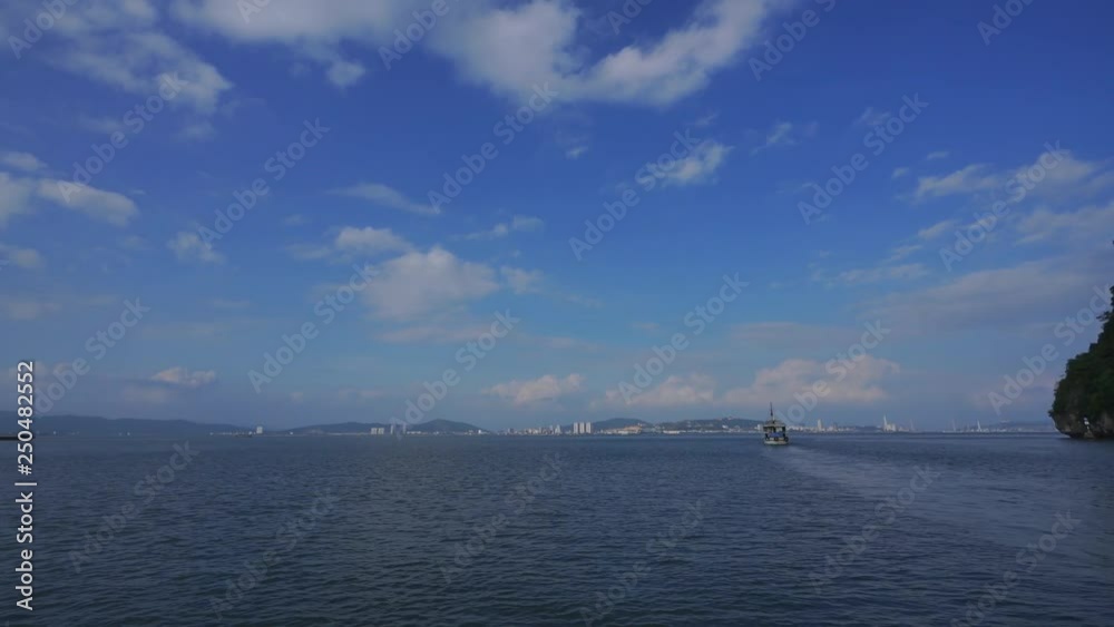 Cruising scenic view of mountains viewpoint at Ha Long Bay Hanoi, Vietnam. World Heritage Asian National Park Cruising scenic view of mountains viewpoint at Ha Long Bay Hanoi, Vietnam. World Heritage Asian National Park