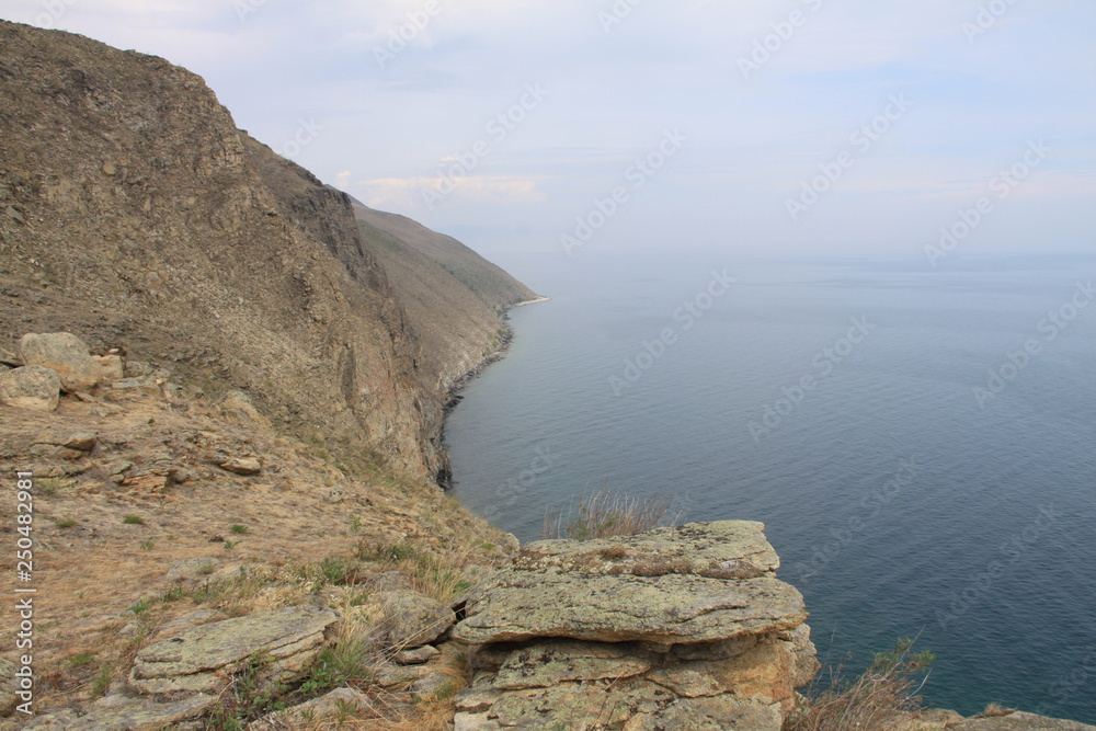 cliffs on lake Baikal