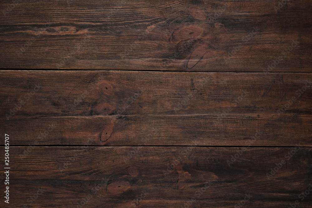 Texture of wooden surface as background, top view - obrazy, fototapety, plakaty 