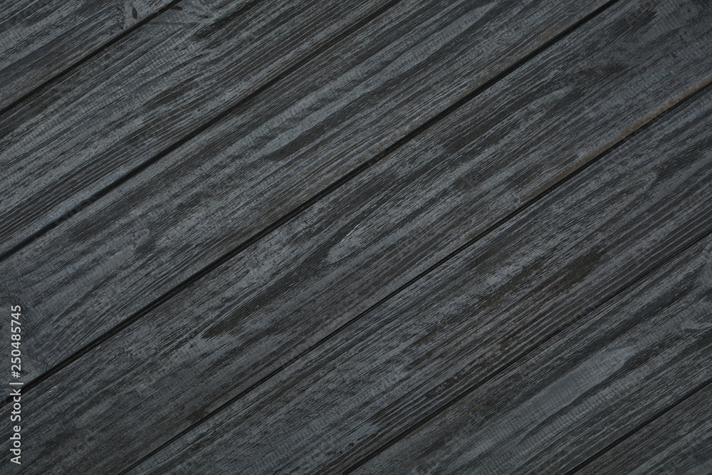 Fototapeta premium Texture of wooden surface as background, top view