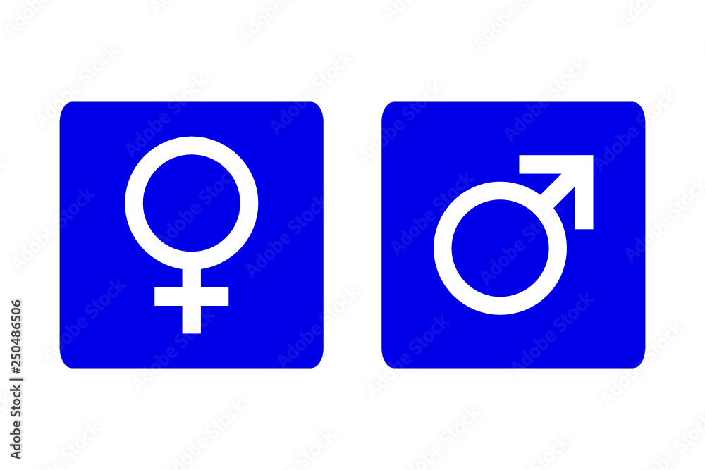 symbol mężczyzny i kobiety ikona - obrazy, fototapety, plakaty 