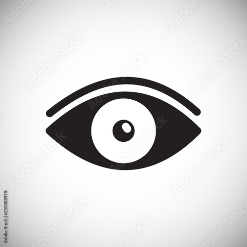 Eye icon on white background for graphic and web design, Modern simple vector sign. Internet concept. Trendy symbol for website design web button or mobile app