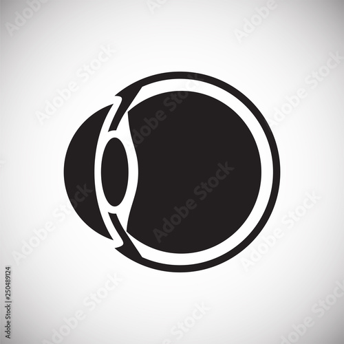 Eye icon on white background for graphic and web design, Modern simple vector sign. Internet concept. Trendy symbol for website design web button or mobile app