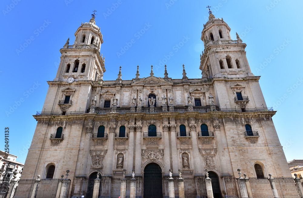 Spain, Andalusia, the cathedral of Jaen, built between the 16th and 17th century