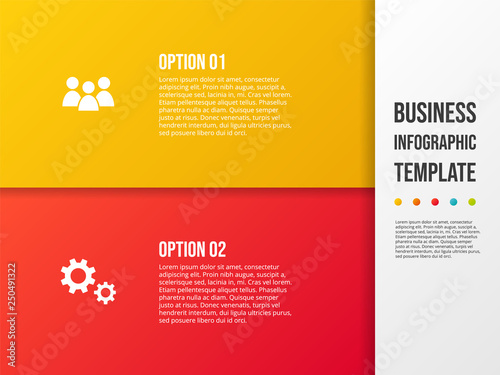 Company infographic template with business icons. Vector