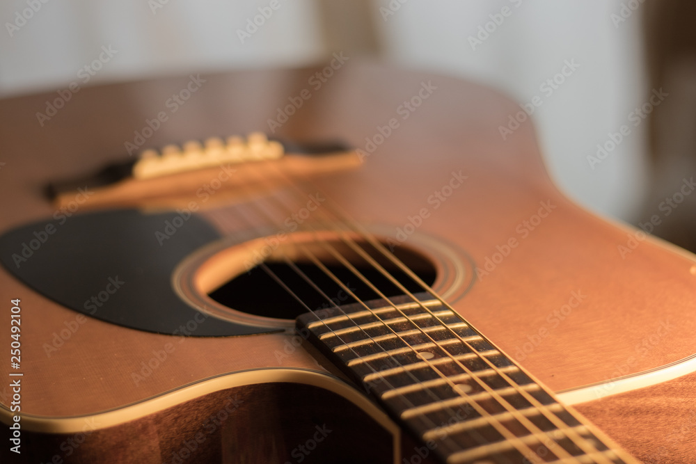 Fototapeta premium Acoustic guitar body
