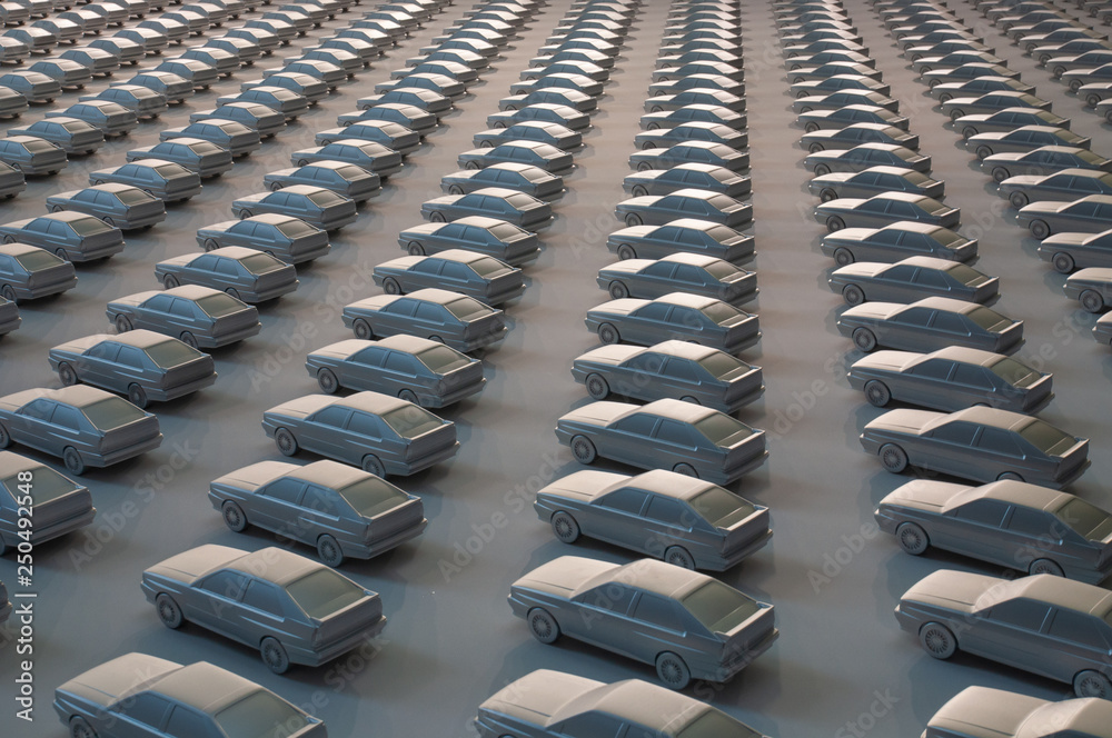 Fototapeta premium silver car wall, pattern, background