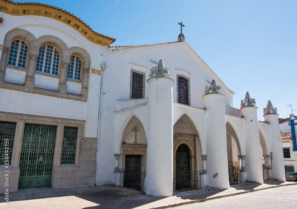 Igreja de Santa Maria, exterior of the church, Beja, Portugal.