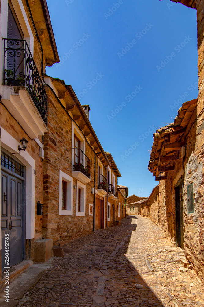 Fototapeta premium Old medieval town called Castrillo de los Polvazares in Spain