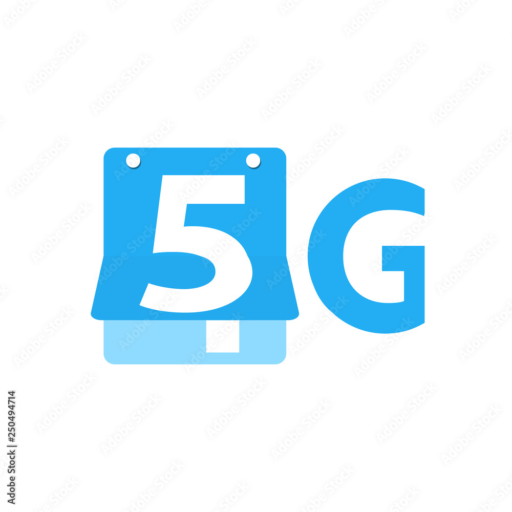 5G Vector Icon. 5th Generation Wireless Internet Network Connection Information Technology Illustration. 5G Vector Icon. 5th Generation Wireless Internet Network Connection Information Technology Illustration.
