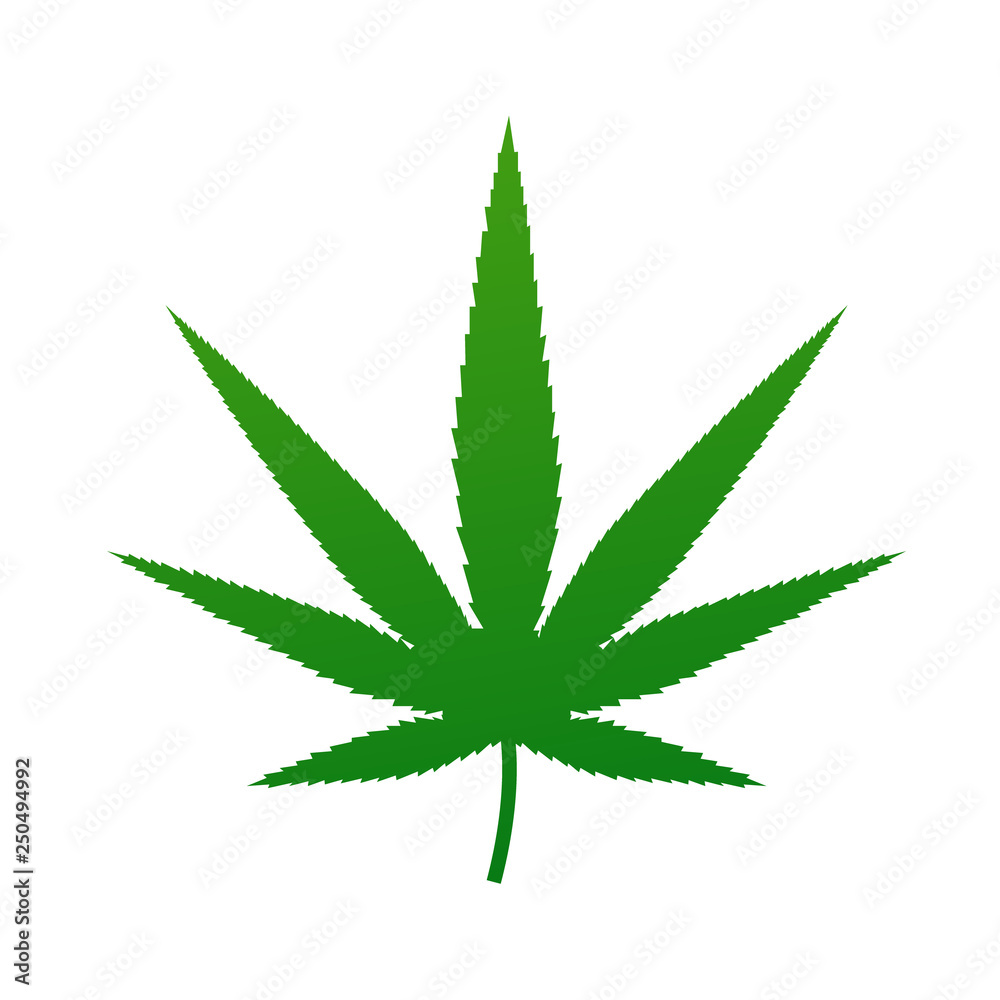 Weed Leaf Icon Vector Weed Leaf Icon Vector