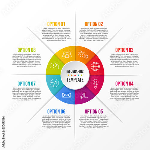 Company milestone with business icons - company timeline. Vector