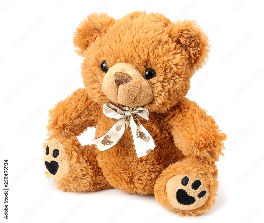 toy teddy bear isolated on white background toy teddy bear isolated on white background