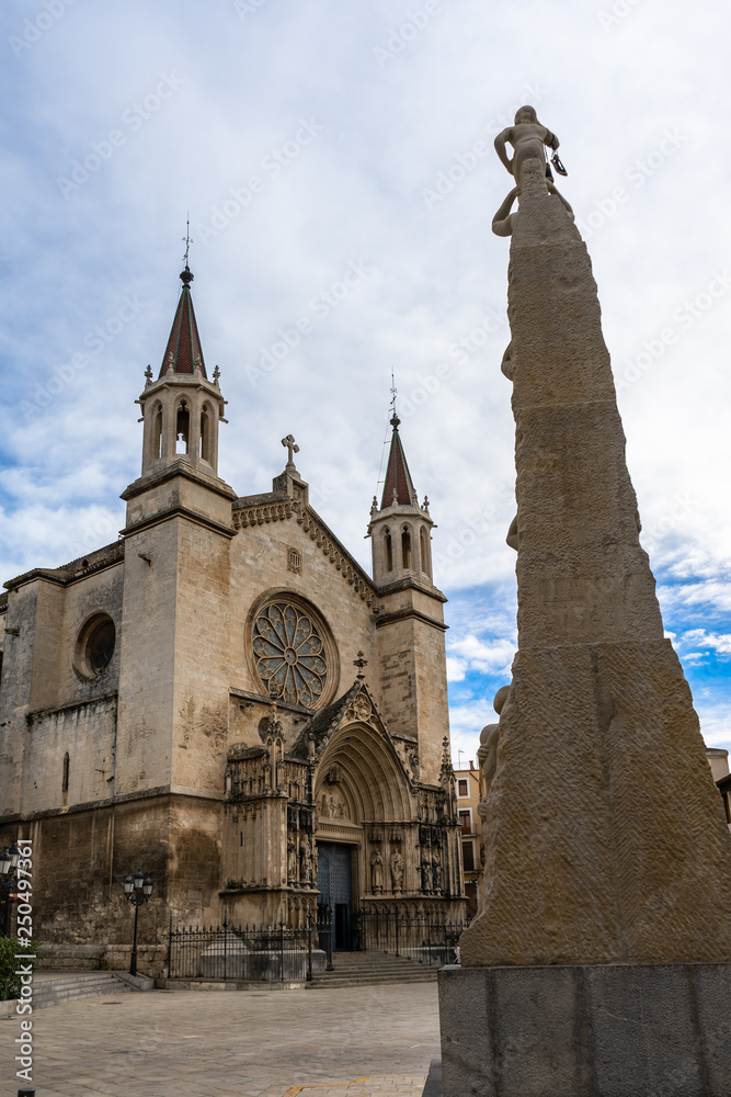 Basilica Santa Maria church in Vilafranca del Penedes, Catalonia, Spain