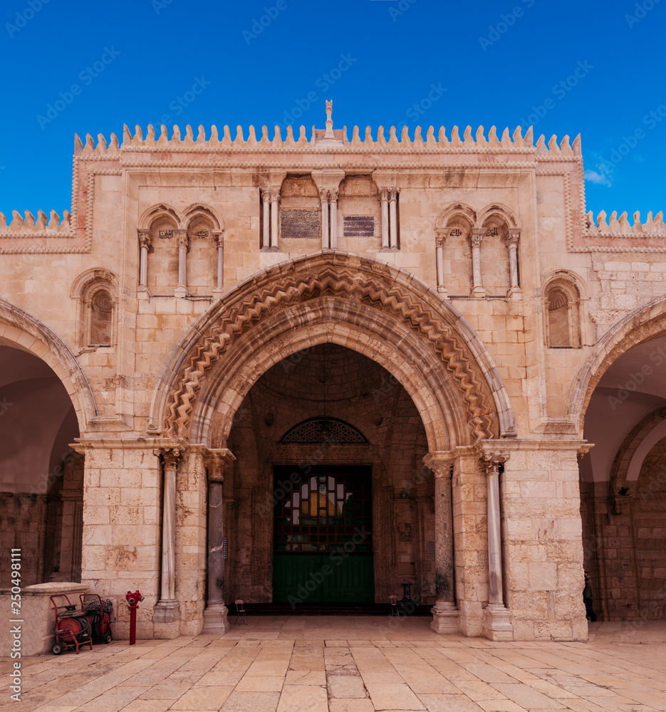 The al-Aqsa mosque on the Temple Mount in Jerusalem, Israel, Middle East
