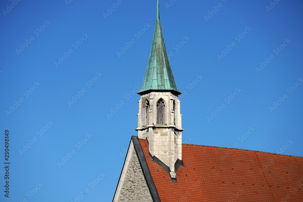 In Regensburg, old churches and St. Peter's Cathedral photograph in the sunshine in the spring In Regensburg, old churches and St. Peter's Cathedral photograph in the sunshine in the spring