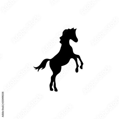 Black horse vector