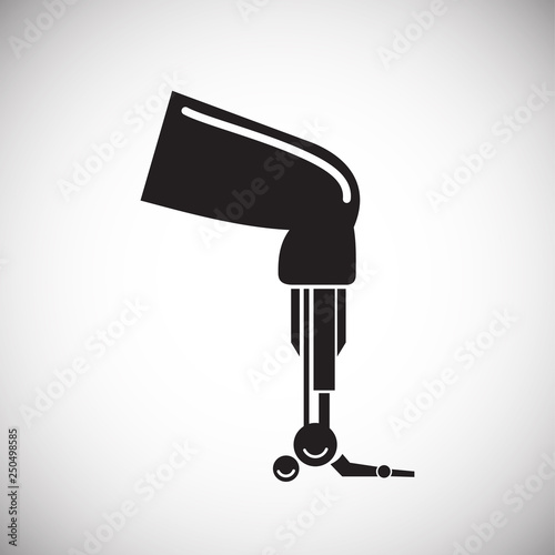 Bionic prothesis icon on white background for graphic and web design, Modern simple vector sign. Internet concept. Trendy symbol for website design web button or mobile app