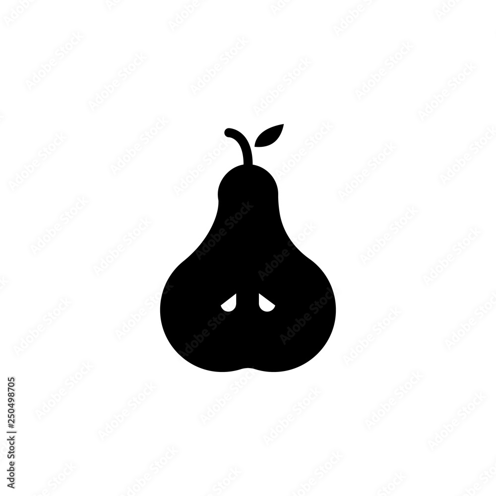Pear icon vector. Pear vector design. sign design. flat style. Vector EPS 10 Pear icon vector. Pear vector design. sign design. flat style. Vector EPS 10