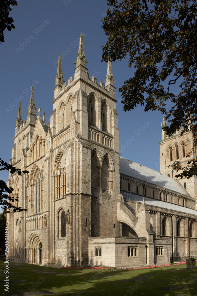 SELBY ABBEY IN YORKSHIRE, ENGLAND, UK SELBY ABBEY IN YORKSHIRE, ENGLAND, UK