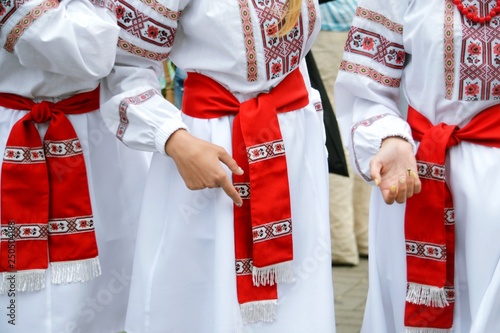 Girls in Ukrainian national dresses