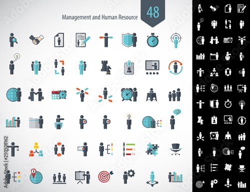 business management icon set