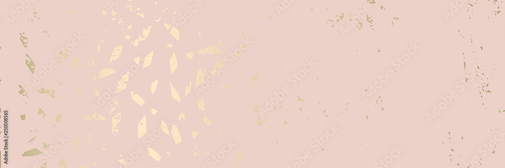 Trendy chic banner design Worn Marble Gold and Pastel advertising background. - obrazy, fototapety, plakaty 