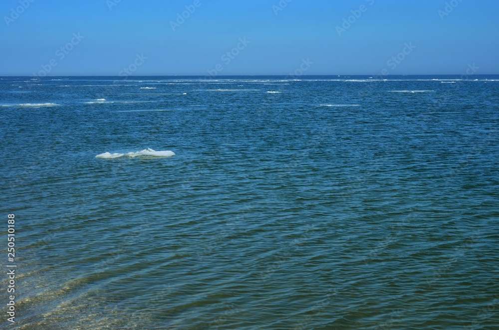 Ice at the seaside. Ice at the seaside.